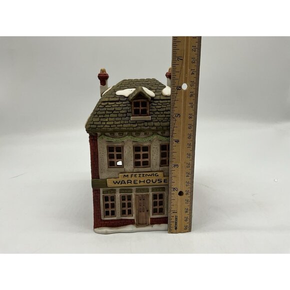 Department 56 Dickens' Village "Fezziwigg's Warehouse" Porcelain Christmas House - Picture 13 of 14